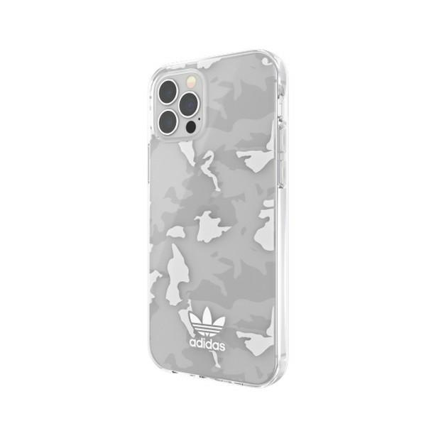 Adidas OR SnapCase Camo iPhone 12/12 Pro transparent/weiß 43705