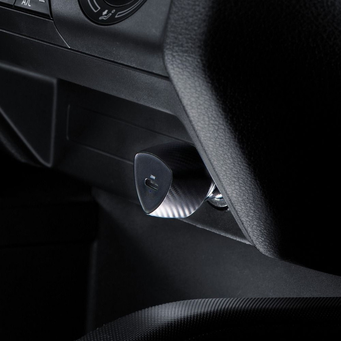 Ładowarka samochodowa Forcell F-Energy Carbon USB C QC3.0 PD 3A 20W CC50-1C czarna