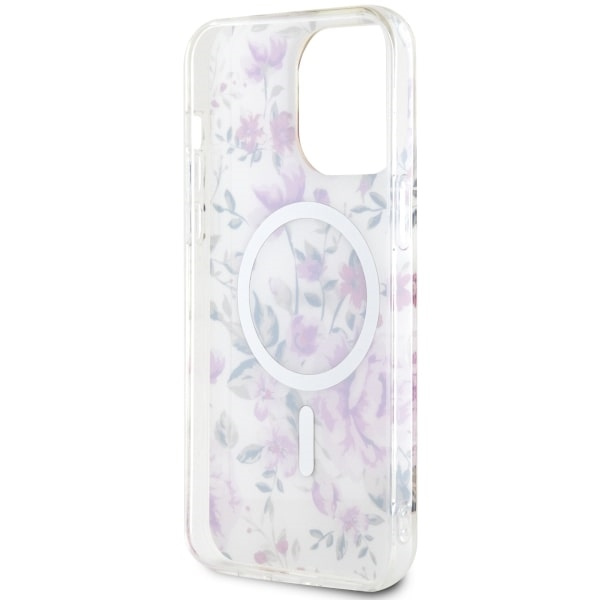 Cover Guess GUHMP14XHCFWST iPhone 14 Pro Max 6,7" trasparente rigidocase Fiore MagSafe Case