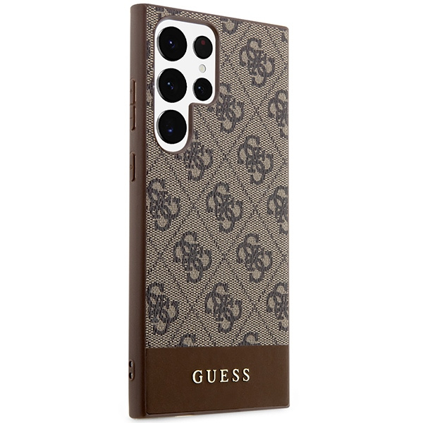Hülle Guess GUHCS23LG4GLBR S23 Ultra S918 braun/braun hartcase 4G Stripe Kollektion Case
