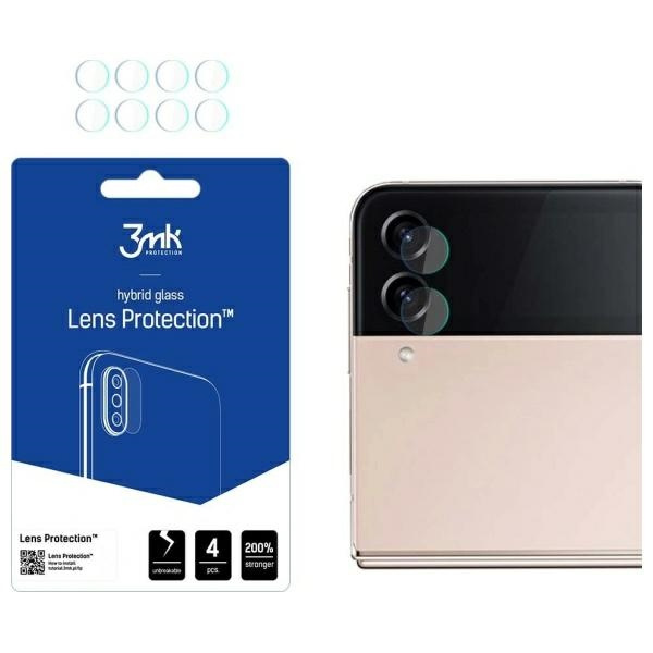 3mk Lens Protect Sam F721 Z Flip4 Protection for camera lens 4pcs - Front
