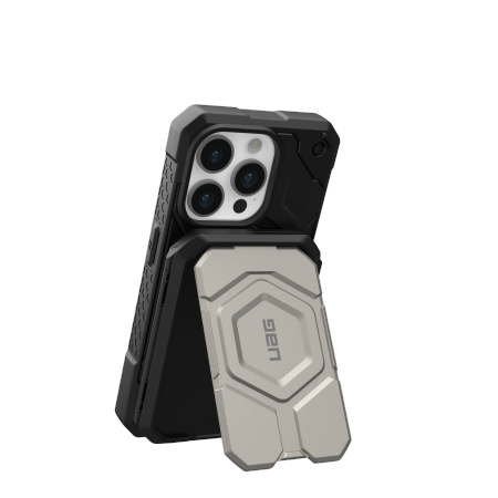 UAG Magnetic Wallet - portfel i podstawka, kompatybilny z MagSafe (black/titanium)