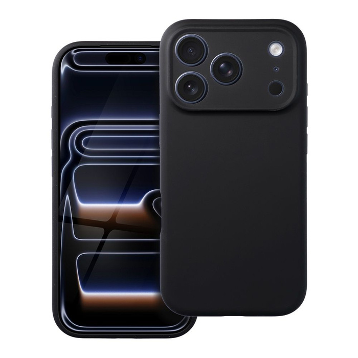 Etui na iPhone 15 PRO Forcell F-Protect Rubber Premium zgodny z MagSafe czarny 0INT