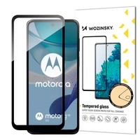 Resistente vetro temperato Wozinsky Full Glue per Motorola G53 a schermo intero con cornice - nero