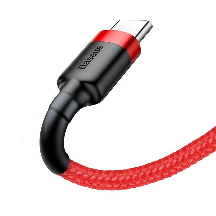 Kabel BASEUS USB-C Cafule 3A 1m červená