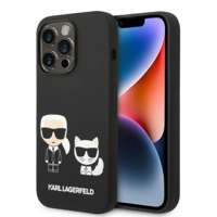 Karl Lagerfeld KLHMP14XSSKCK iPhone 14 Pro Max 6.7" hardcase black/black Liquid Silicone Karl & Choupette MagSafe