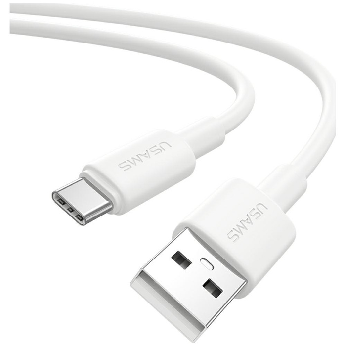 Kabel USAMS U90 3A USB-A do USB-C biały