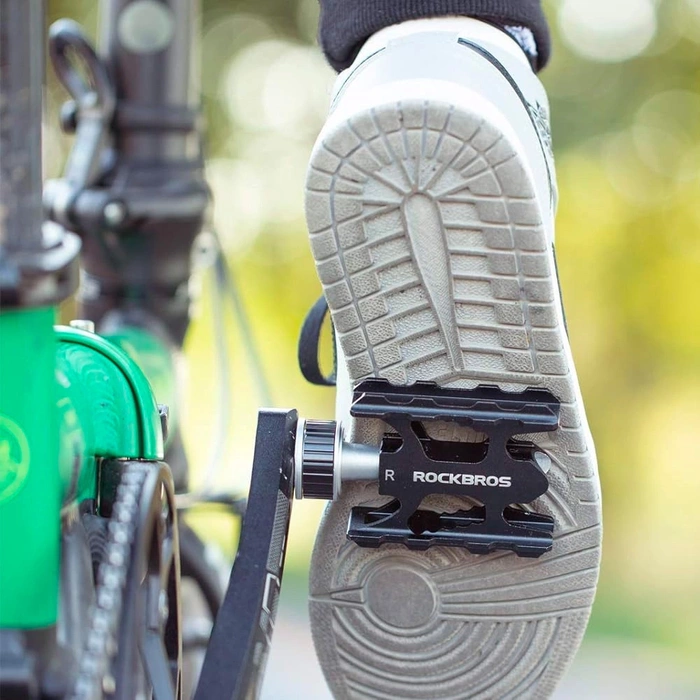 Set pedali MTB in lega di alluminio Rockbros K320F-BK - neri