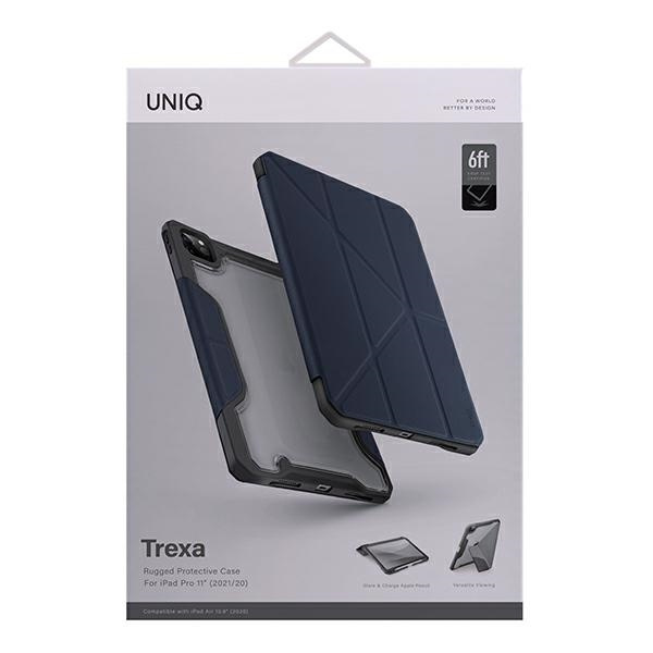 Coque Uniq pour Trexa iPad Pro 11&quot; 2021/2020 Antimicrobien bleu/bleu