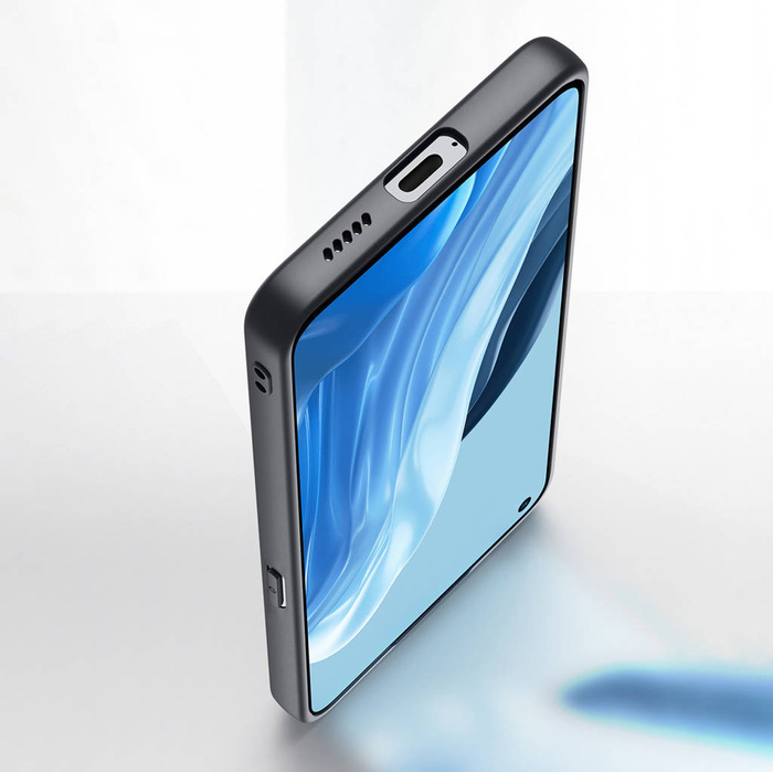 Dux Ducis Fino Hülle mit Nylonmaterial bezogen Oppo Reno7 Pro 5G schwarz