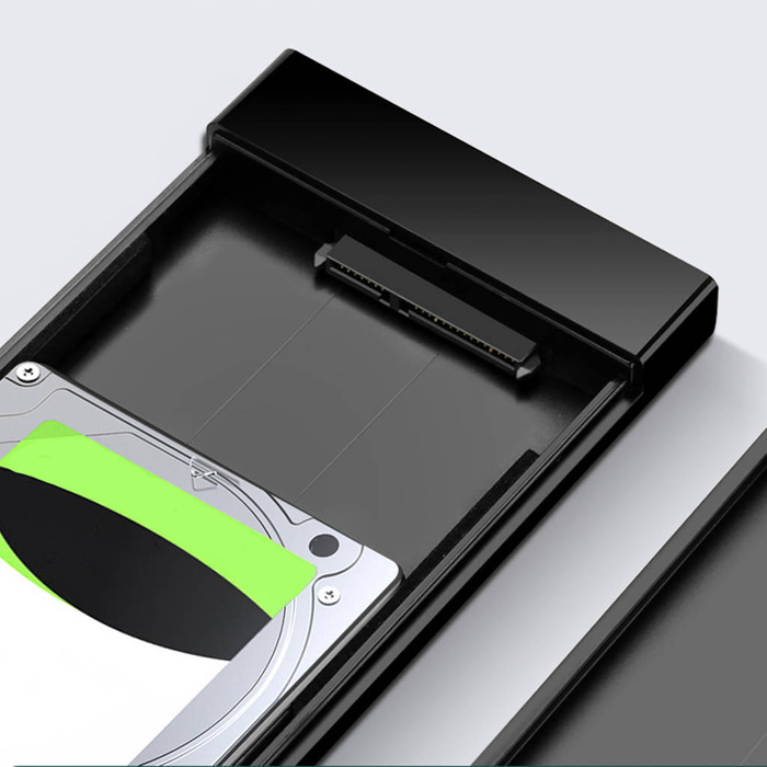 Ugreen bay per HDD SSD 2.5 '' SATA drive enclosure USB 3.2 Gen 1 (5 Gbps) USB tipo C + 0,5 m cavo nero (US221 50743)