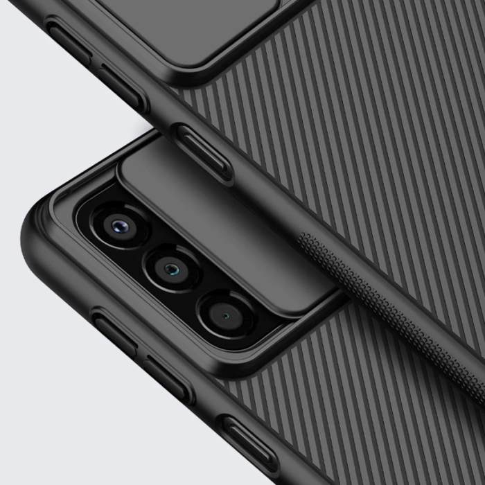 Nillkin CamShield Case etui pokrowiec osłona na aparat kamerę Samsung Galaxy A33 5G niebieski