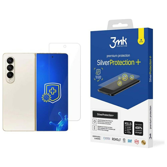 3mk Silver Protect+ Sam F936 Z Fold4 Folie Antimikrobielle Ausrüstung für die Nassmontage - Vorderseite