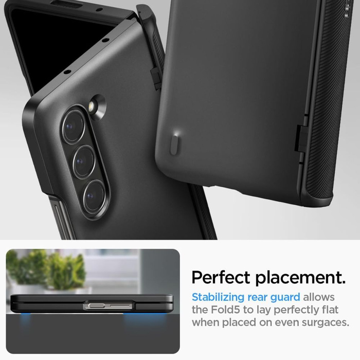 Hülle Spigen Slim Armor Pro Galaxy Z Fold 5 Schwarz Case