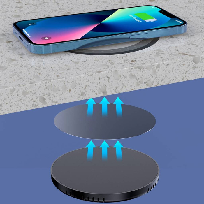 Choetech T590-F 10W Remote Desktop Invisible Wireless Charging with DC charger + cable black