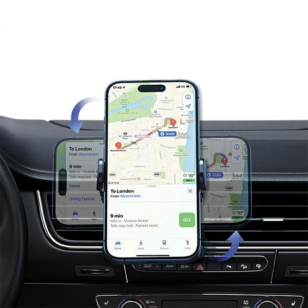 USAMS Rotacyjny uchwyt do kratki wentylacyjnej czarny/black ZJ77ZJ01 (US-ZJ077)