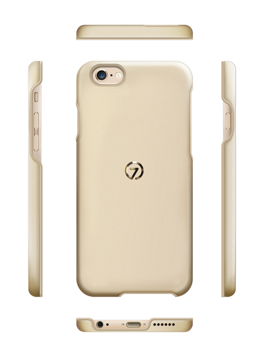 Cover iPhone 6 6S SEVENMILLI Real Metal ALU Gold