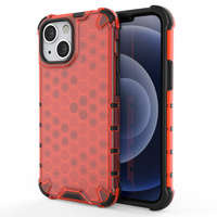 Cover per armatura a nido d'ape con paraurti in TPU per iPhone 13 mini rosso