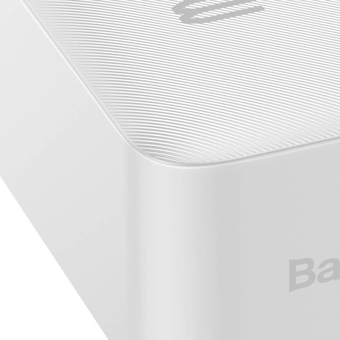 Baseus Bipow Fast Charge Power Bank 30000mAh 20W blanco (Overseas Edition) + USB-A - Cable Micro USB 0.25m blanco (PPBD050402)