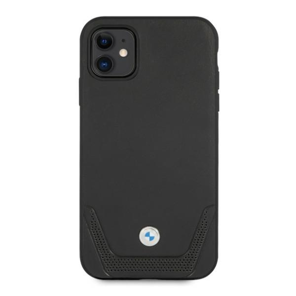 BMW Case Apple iPhone 11 Leather Perforate Black HardCase