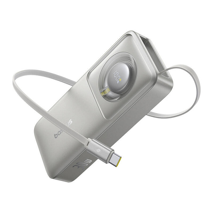 Powerbank Baseus OS Free2Pull 10000mAh 30W +kabel (szary)