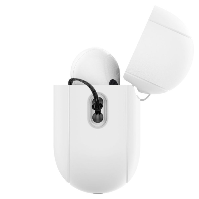 Funda Spigen Correa de silicona Apple Airpods Pro 1 / 2 Blanco/gris Case