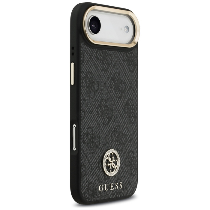 Etui Guess 4G Strass Logo & Big Strap    Metal Buttons MagSafe do iPhone Air czarny