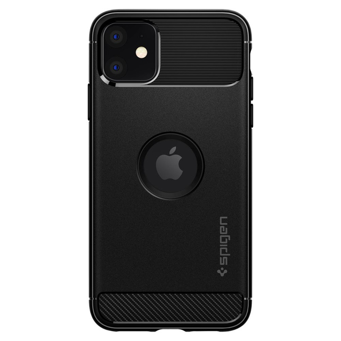 Case Spigen Apple iPhone 11 Rugged Armor MATTE Black Case 