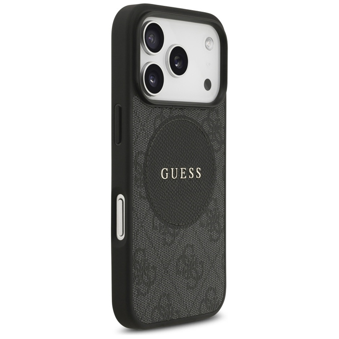 Etui Guess 4G Circle Classic Logo        MagSafe do iPhone 17 Pro czarny