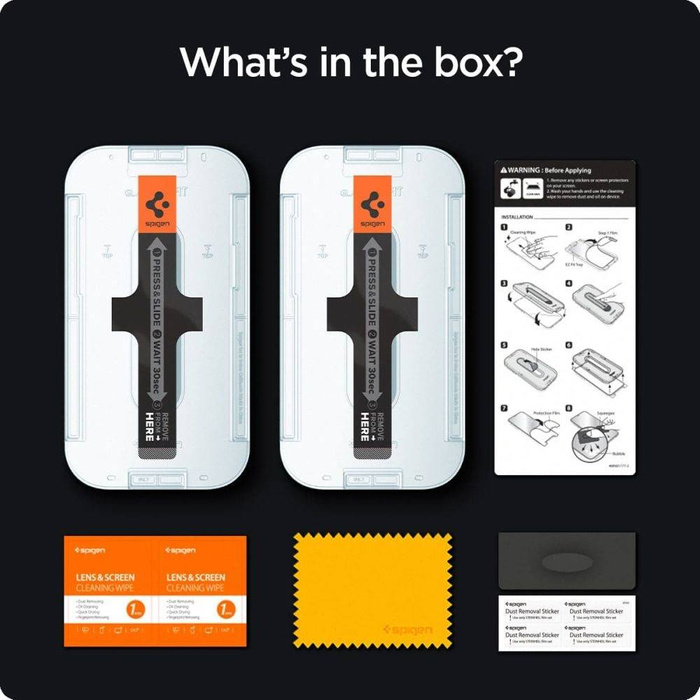 VIDRIO TEMPLADO   13 PRO MAX GLAS.TR "EZ FIT" PAQUETE DE 2 