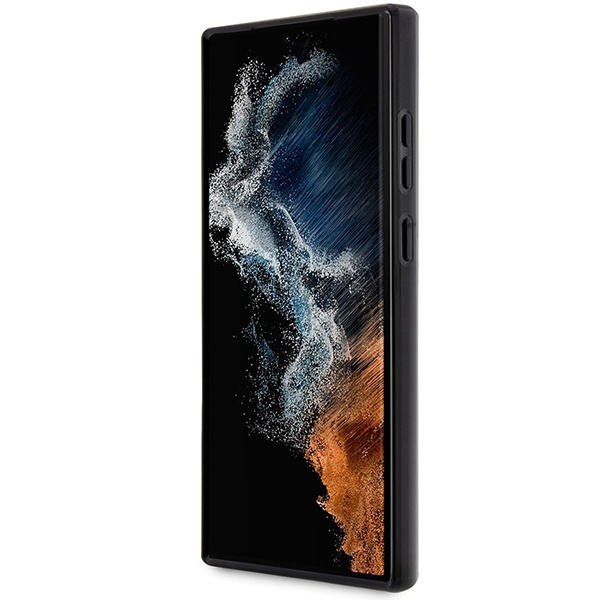 Obal Guess Guhcs23lpcumak S23 Ultra S918 Black/Black Hardcase Marble Case