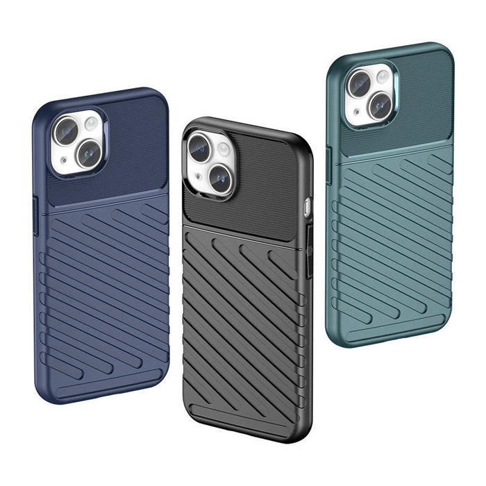 Custodia Armored Thunder per iPhone 15 Plus - nera