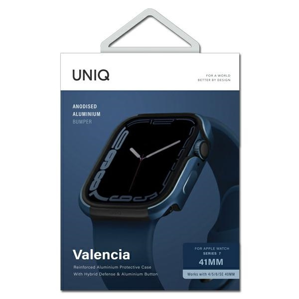 Uniq Gehäuse für Valencia Apple Watch Series 4/5/6/7 / SE 40 / 41mm. blau / kobaltblau