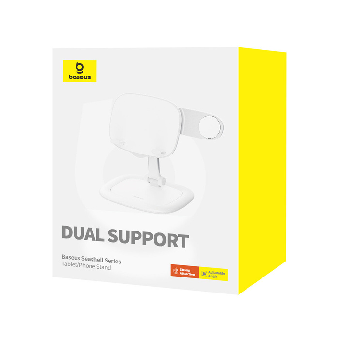 Support de tablette réglable Baseus Seashell Series - Blanc