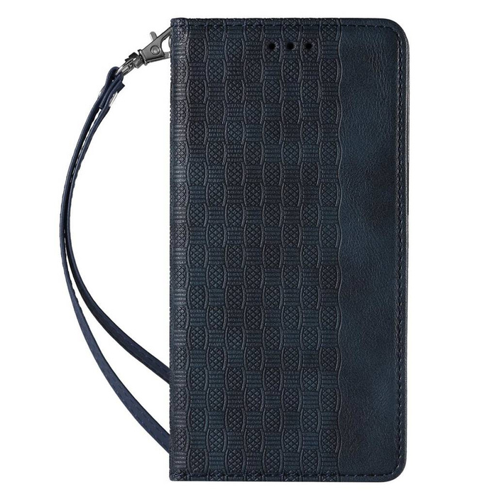 Custodia con cinturino magnetico Custodia per Samsung Galaxy A23 5G Flip Wallet Mini Lanyard Stand blu