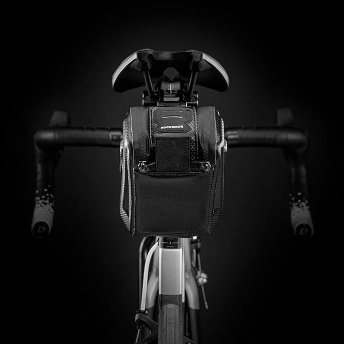 Rockbros B69 Fahrradsatteltasche 1,7 l mit Easy-Release-System – Schwarz
