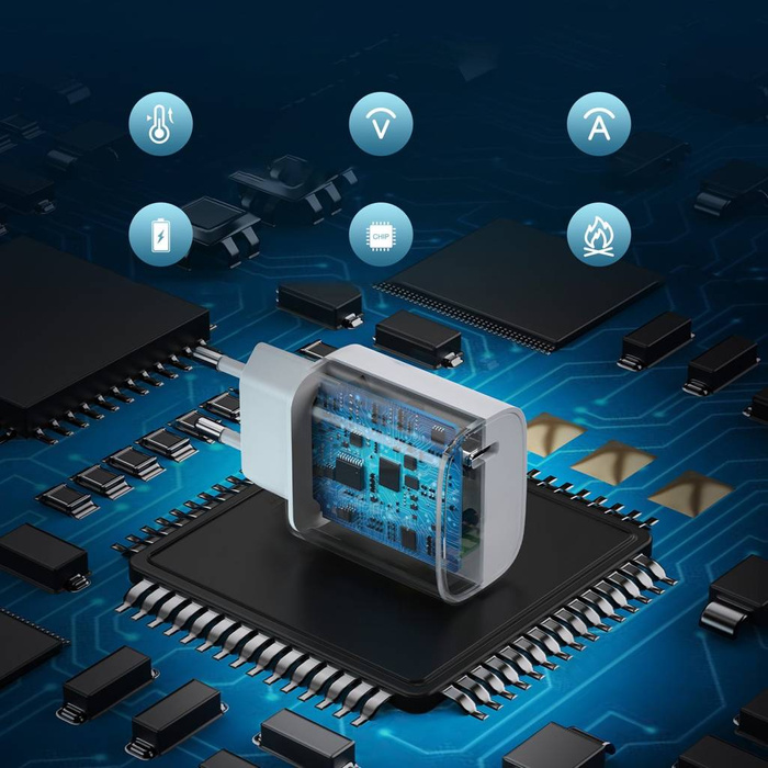 Choetech hálózati töltő készlet Q5004 20W PD iPhone 12/13 fehér (2db)