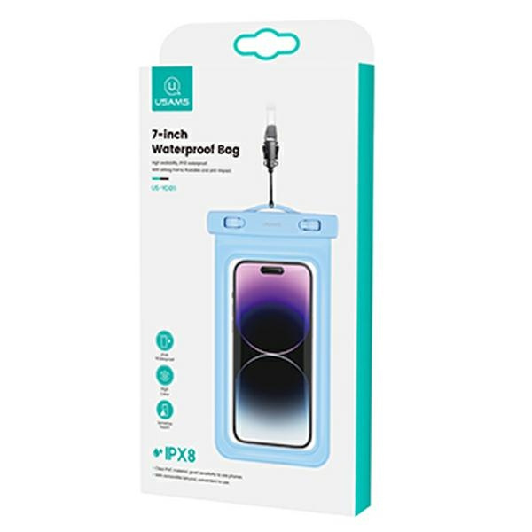 USAMS Obal vodotěsný 7" YD011 modrá/modrá 7FSD1102