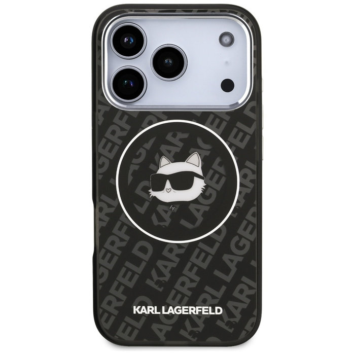 Etui Karl Lagerfeld IML Choupette Head   Logo MagSafe do iPhone 17 Pro czarny