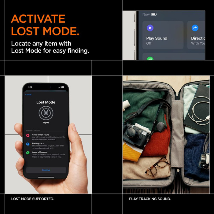 SPIGEN TAGME TRACKER BLUETOOTH NOIR