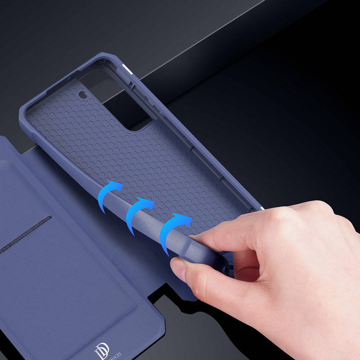 DUX DUCIS Skin X Custodia tipo libreria per Samsung Galaxy S22+ (S22 Plus) blu