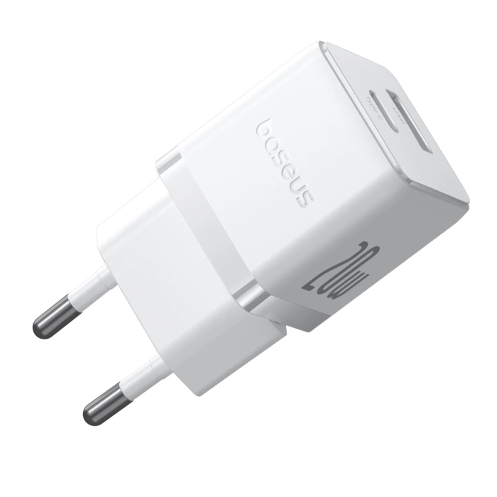 Baseus Palm 20W USB-C USB-A Wandladegerät - Weiß