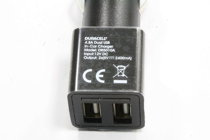 Charger Car USB Xiaomi Redmi Note 7 6 5 Mi9 Duracell 2x2.4A