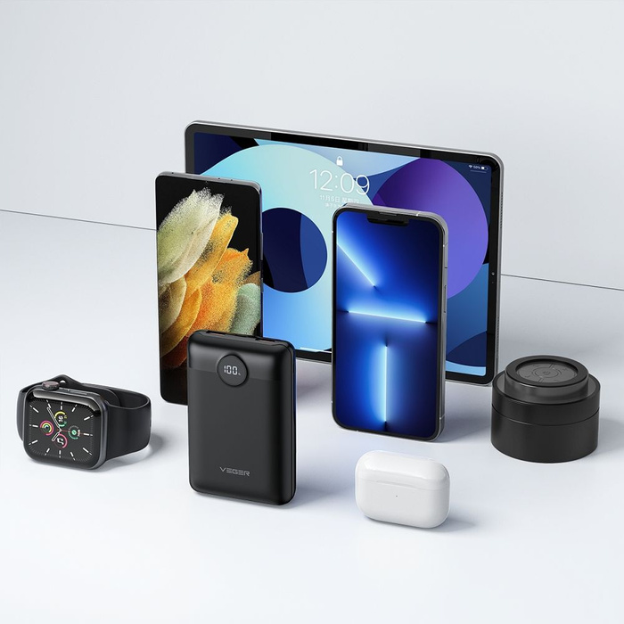 Powerbank Veger S20 (W2053) PD QC3.0 2A 22,5W 20000 mAh czarny