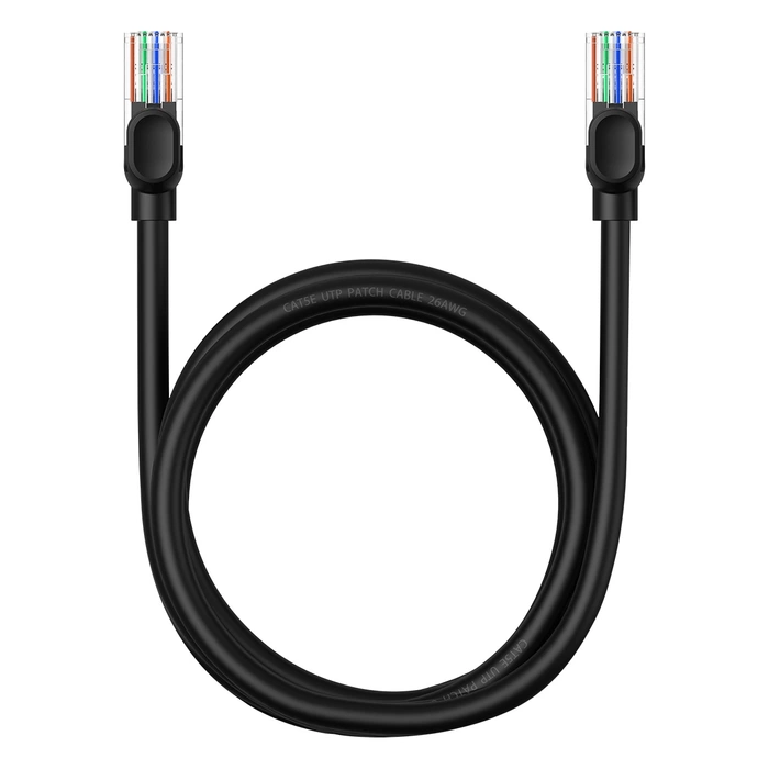 Baseus Ethernet CAT5, 1,5m network cable (black)