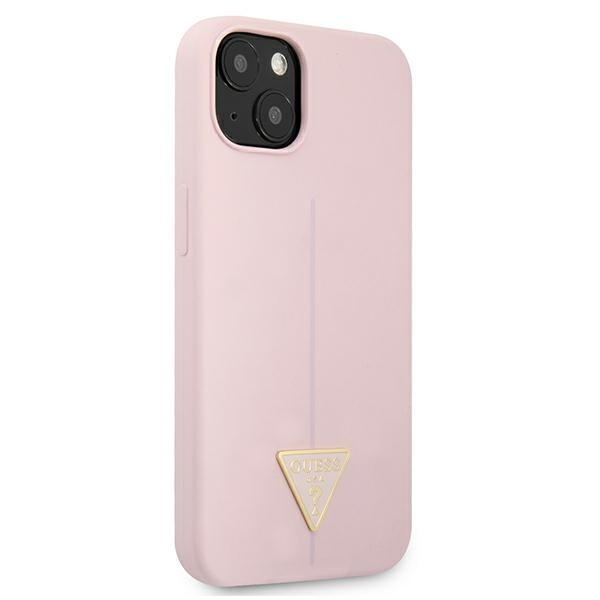 Case GUESS Apple iPhone 13 Mini Silicone Triangle Purple Hardcase
