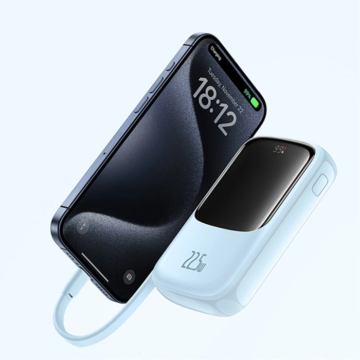 Powerbank Baseus Qpow Pro+ 22.5W 10000mAh USB-C - niebieski