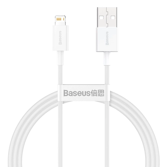 [B WARE] Baseus Superior USB-Kabel - Lightning 2.4A 1 m Weiß (CALYS-A02)