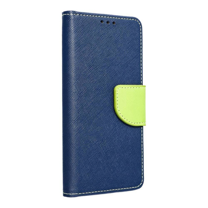 ETUI Holster Fancy Book pour MOTOROLA MOTO G9 POWER bleu marine / lime CASE