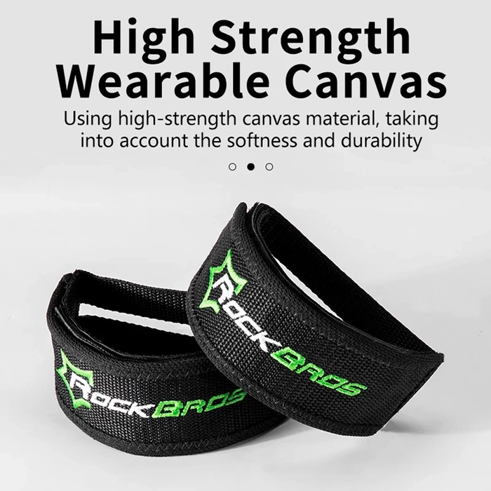 Cinghie per pedali per bicicletta Rockbros GZT1001 - nere